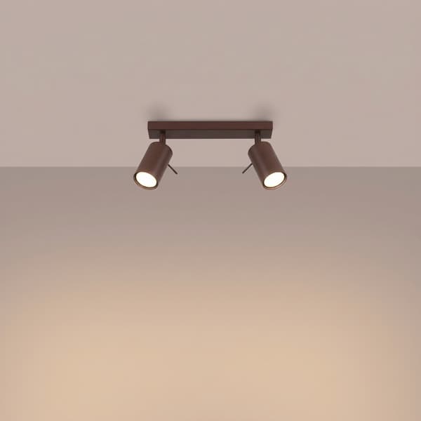 Taklampa RING 2 brun Brown
