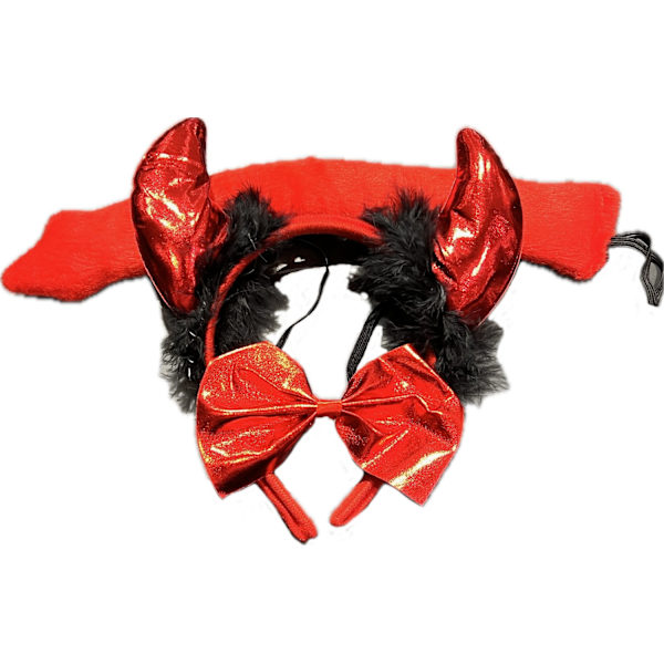 Halloween Utklädnad 3 delar Red one size