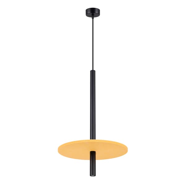 Pendellampa FELTRO 1 svart/gul Multicolor