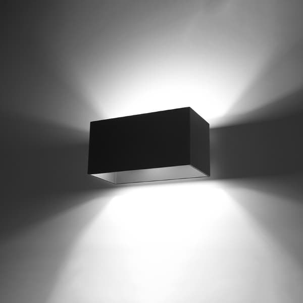 Vägglampa QUAD MAXI svart Black