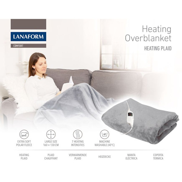 Värmefilt OVERBLANKET Lanaform multifärg one size