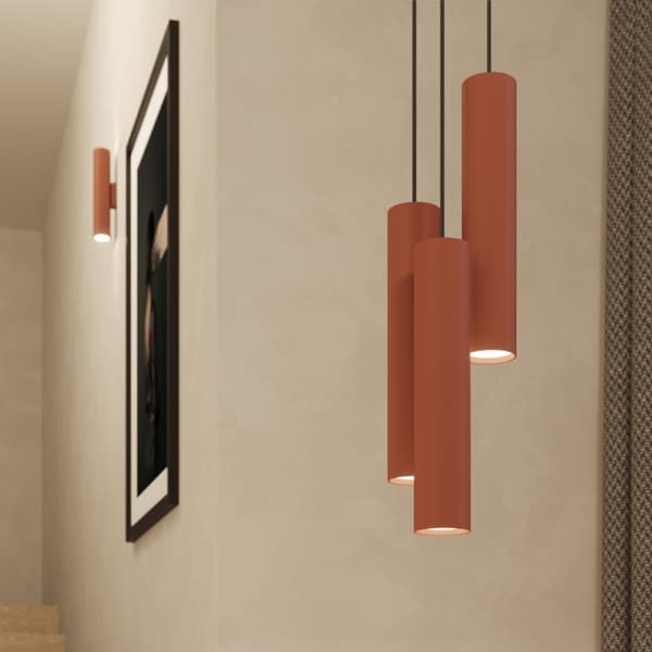 Taklampa LAGOS 2 röd ockra Red