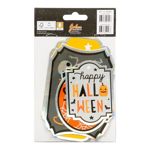 Etiketter Flaska Halloween 5-pack Multicolor