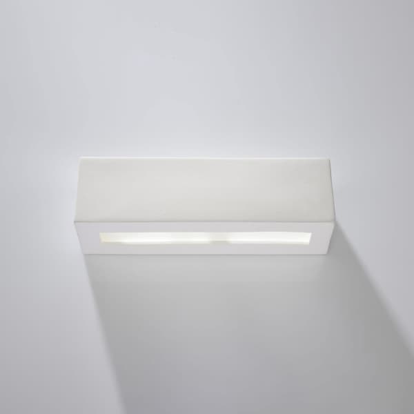 Vägglampa keramisk VEGA White