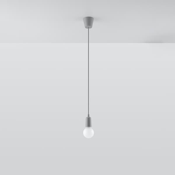 Pendel lampa DIEGO 1 grå Grey