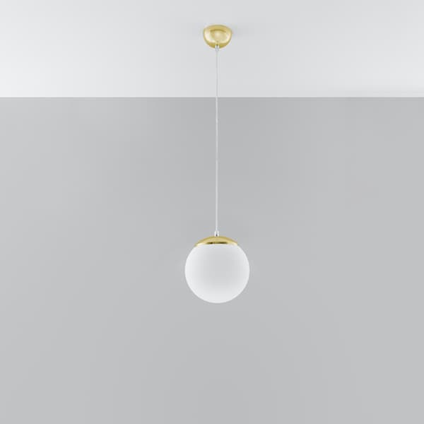 Pendel lampa UGO 20 gyllene White