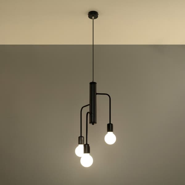 Ljuskrona DUOMO 3M Black