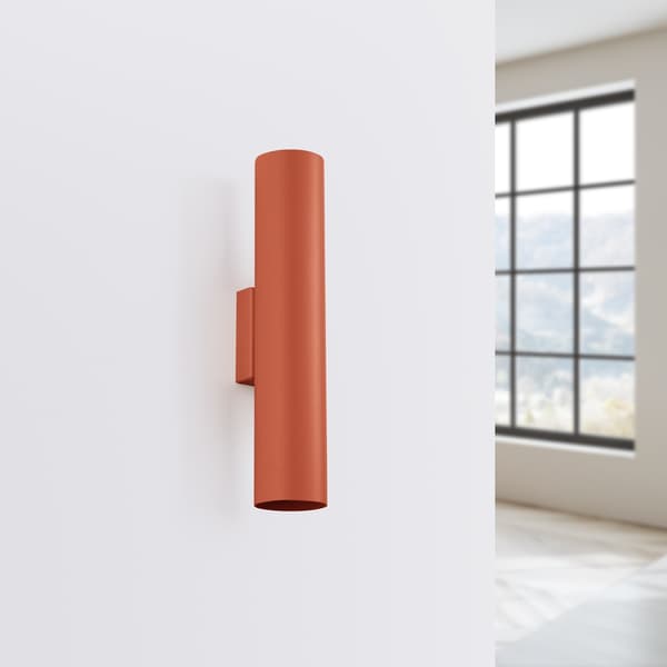 Vägglampa LAGOS 2 röd ockra Red