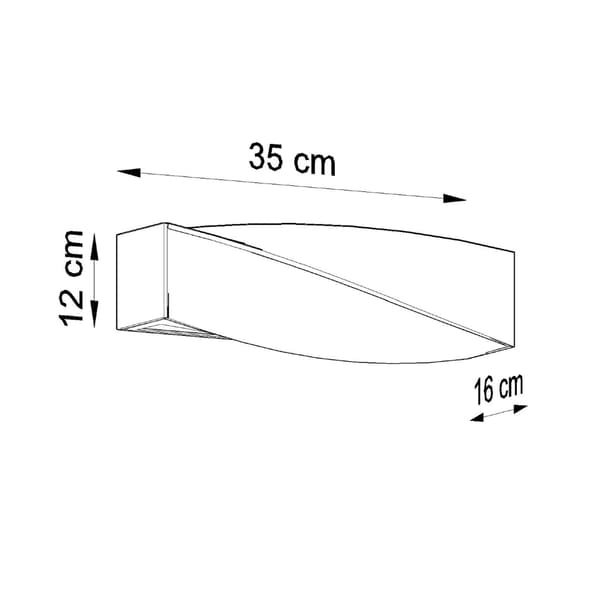 Vägglampa i keramik SIGMA MINI White