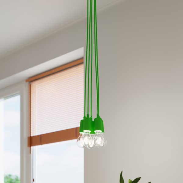 Pendel lampa DIEGO 5 grön Green