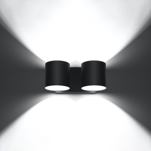 Vägglampa ORBIS 2 svart Black