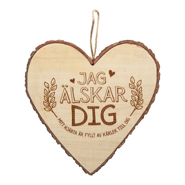 Hjärta Trä Jag Älskar Dig wooden heart Tree