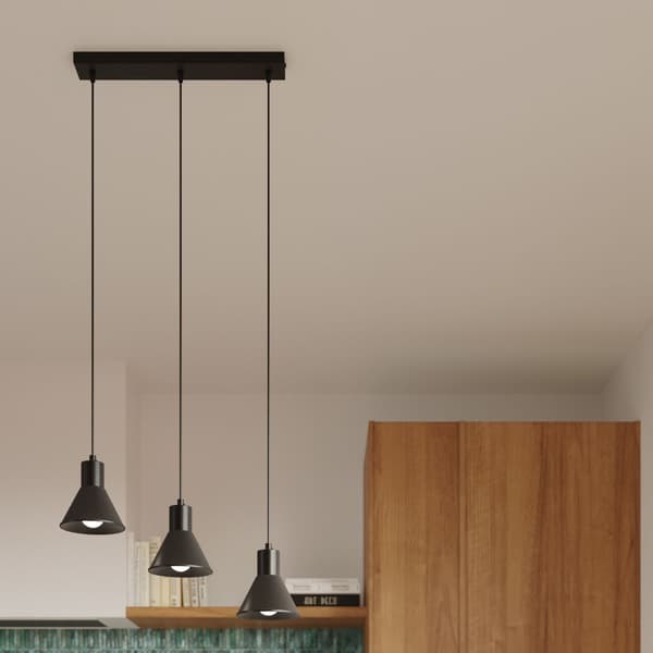 Pendel lampa TALEJA 3 svart [E27] Black