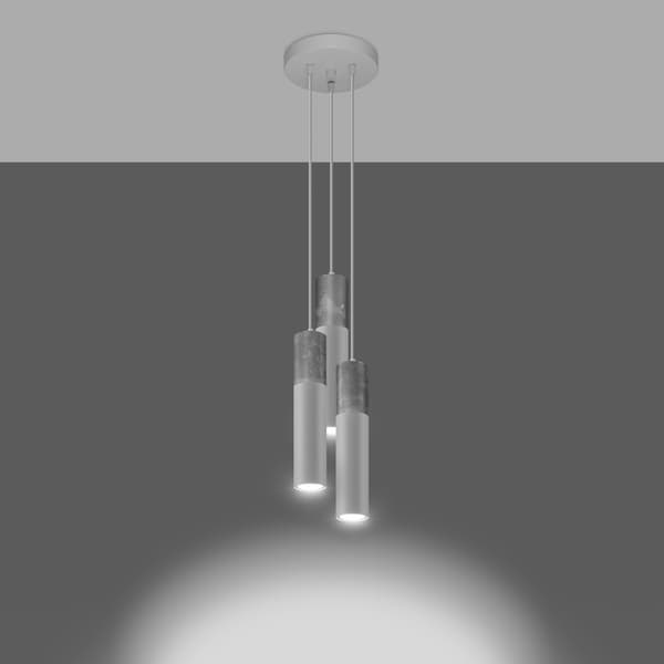 Pendel lampa BORGIO 3P vit White