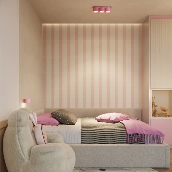 Taklampa MODO 2 rosa Gx53 Pink
