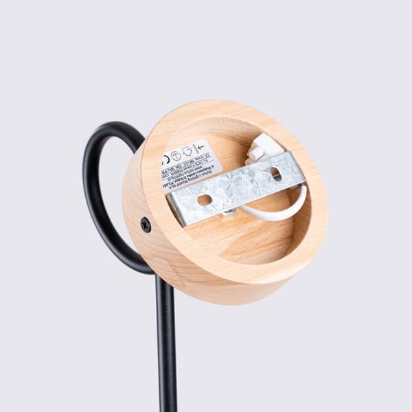 Vägglampa EMBER schwarz Black