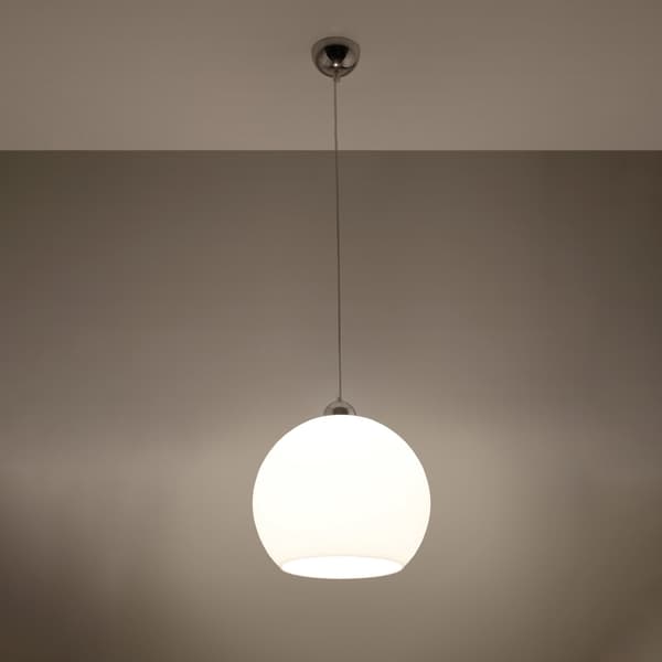 Pendel lampa BALL vit White