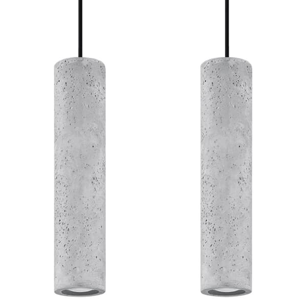 Hängande lampa LUVO 2 grå