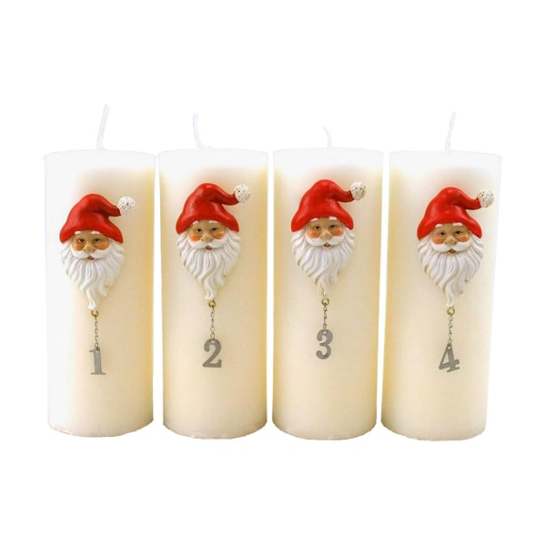 Adventsnummer 1-4 Julemandsdekorationslys Multicolor