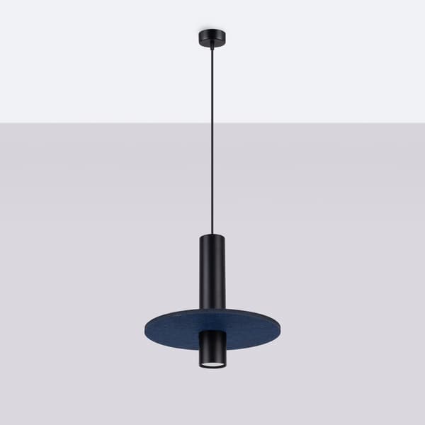Taklampa PELTA 1 svart/marinblå Multicolor