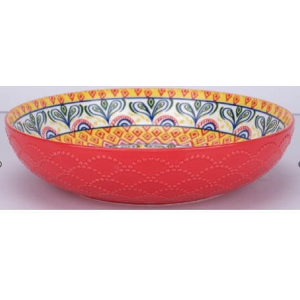 Skål Mönstrad 22 cm Multicolor