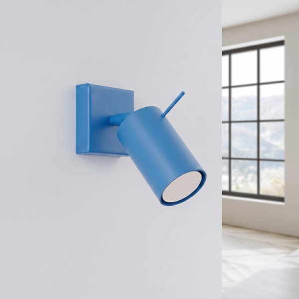 Vägglampa RING azurblå Light blue
