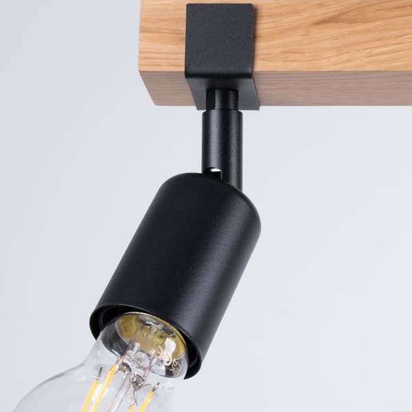 Taklampa ZUCA 3 svart Black
