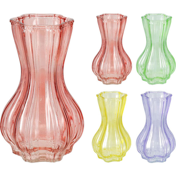 Vas Rosa Glas 20 cm Rosa