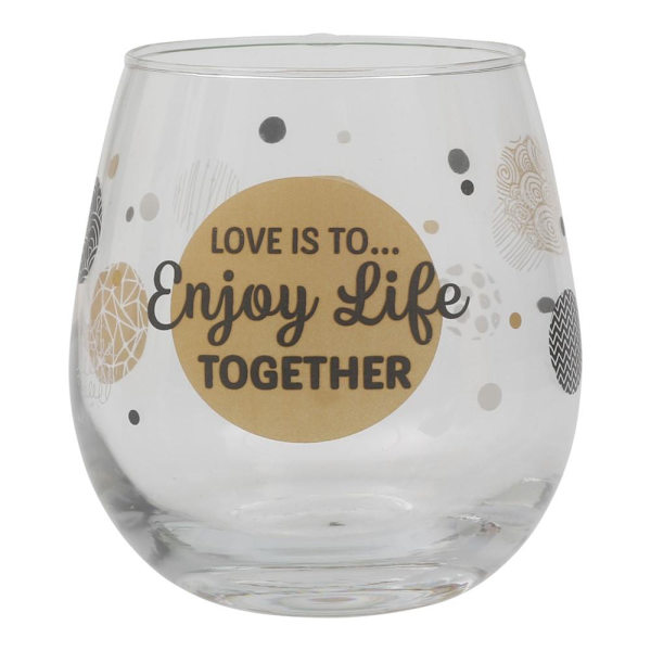 Cheers Glas "Love is" Dricksglas Transparent