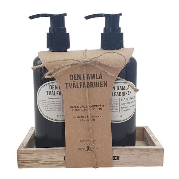 Presentset Handtvål/Handkräm Timjan Brun