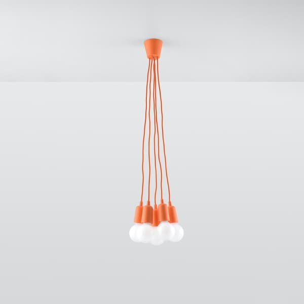 Pendel lampa DIEGO 5 orange Orange