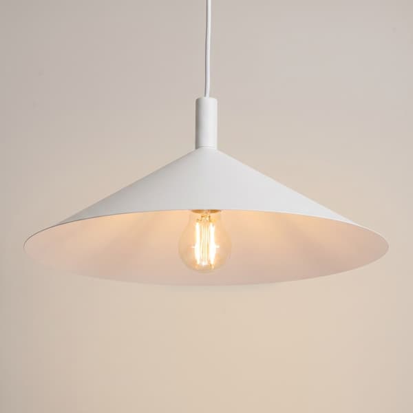 Pendellampa NOX 40 vit White