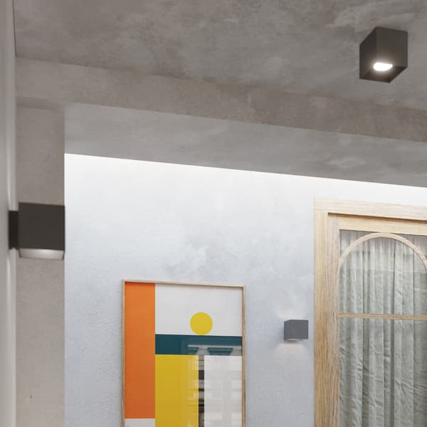 Vägglampa QUAD 1 antracit Anthracite