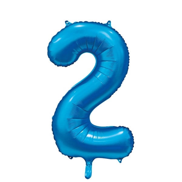 Ballong Siffra 2 Blå 86 cm Blue