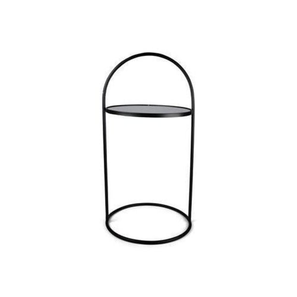 Bord glas/metall  Svart H71 cm Black