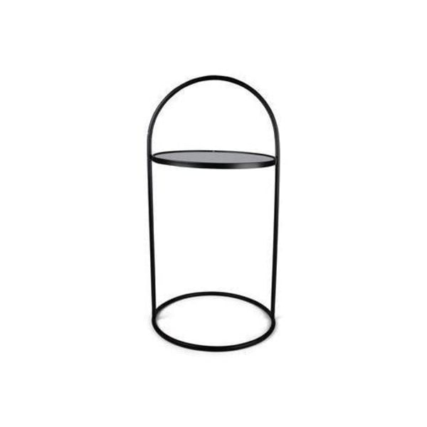 Bordglas/metal Sort H71 cm Black
