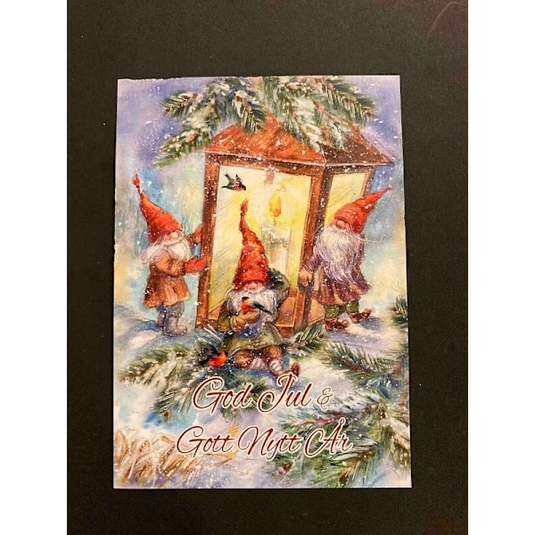 20-pack Vykort julkort  julvykort God Jul & Gott Nytt År Multicolor