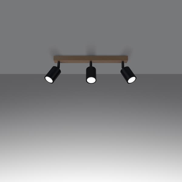 Taklampa VERDO 3L svart Black