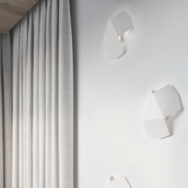 Vägglampa TRE vit White