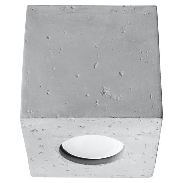 Taklampa QUAD betong Grey