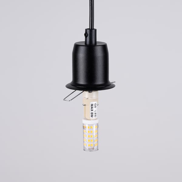 Pendellampa HYPERION 1 svart Black