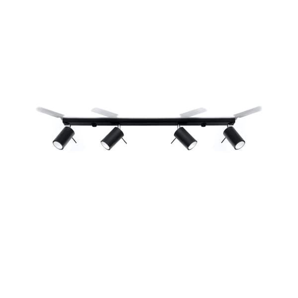 Taklampa RING 4L svart Black