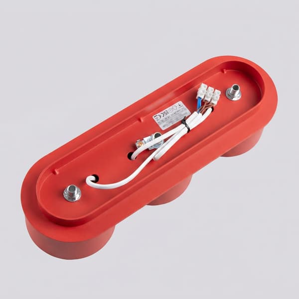 Taklampa MODO 3 röd Gx53 Red