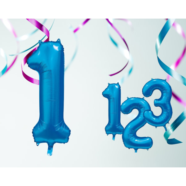Ballong Siffra 1 Blå 86 cm Blue