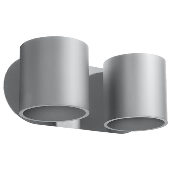 Vägglampa ORBIS 2 grå grå