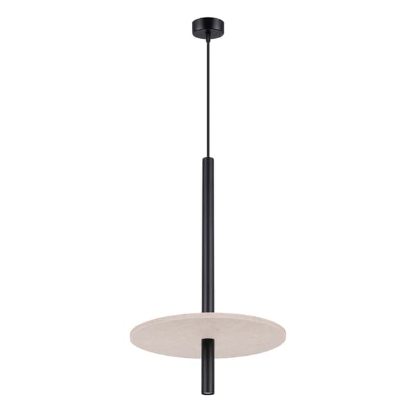 Pendellampa FELTRO 1 svart/beige Multicolor