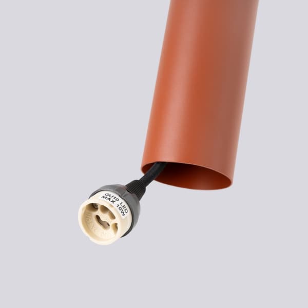 Taklampa LAGOS 1 röd ockra Red