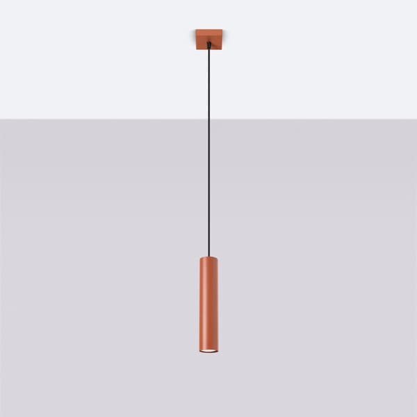Taklampa LAGOS 1 röd ockra Red