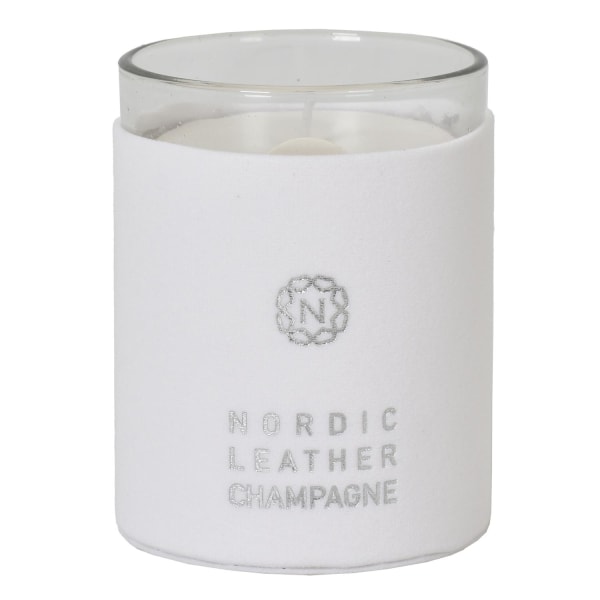 Duftlys Nordic Leather White Champagne White