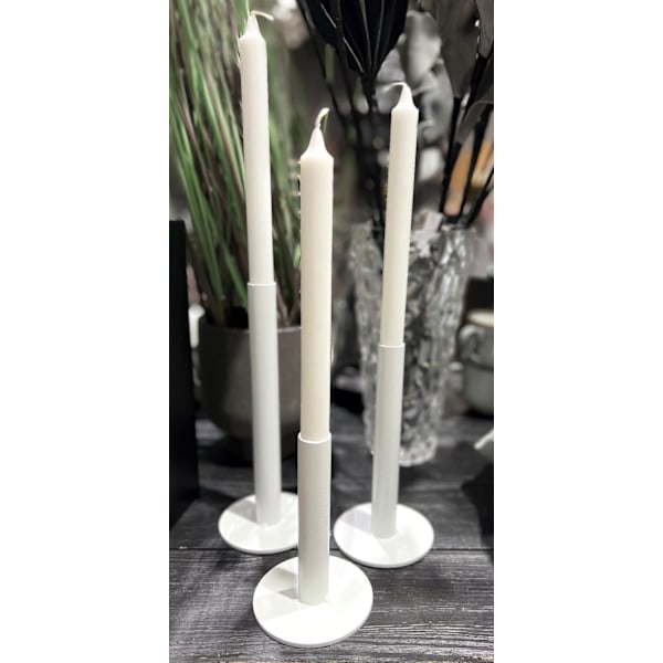 Ljusstake Smide Vit 25 cm Vit